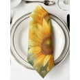 thumbnail image 2 of Sunflower Cloth Napkins Washable Set of 8, Yellow Spring Floral Botanical Reusable Dinner Table Napkins Cloth Bulk for Weddings Kitchen Restaurants Hotel Events Parties 20 x 20 Inch, 2 of 9