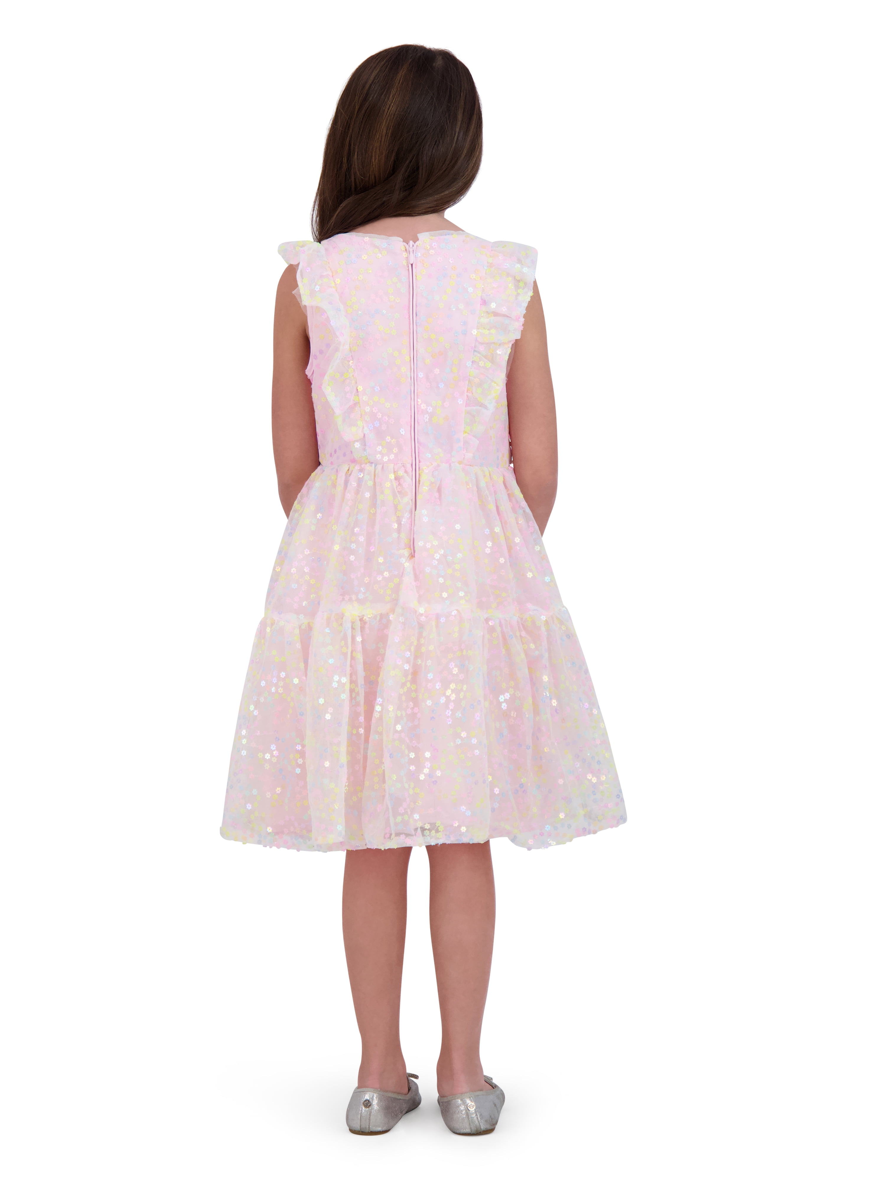 Kensie Girl Sequin Ruffle Special Occasion Dress, Sizes 4-16
