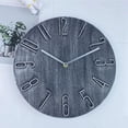 thumbnail image 1 of Reloj de pared simple, silencioso, con pilas, , reloj decorativo de , sin tictac para oficina, habitación de , sala de , h Gris-plata BLESIY Reloj de pared, 1 of 8