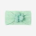 thumbnail image 4 of Lilgiuy Newborn Girls Cute Bandhand Soft Solid Flowers Bows Soft Stretchy Elastic Band Hair Accessories for Baby Shower, 4 of 4