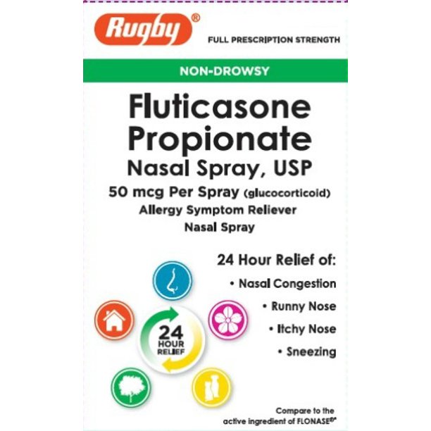 Rugby Fluticasone Propionate Nasal Spray, USP, 9.9mL