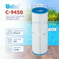 thumbnail image 4 of Unicel C-4950 Replacement 50 SqFt Pool Hot Tub Filter Cartridge (2 Pack), 4 of 11