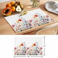 thumbnail image 6 of Spring Farmhouse Placemats Set of 2, Floral Nature Colorful Wildflower Botanical Non-Slip Place Mats Washable Table Mats for Kitchen Dining Table Decorations Indoor/Outdoor, 6 of 9