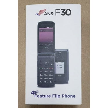 ANS F30 4G LTE Unlocked Flip Phone - Unlocked, Compatible with T-mobile & AT&T, Not Compatible with Verizon Nor Verizon MVNO's