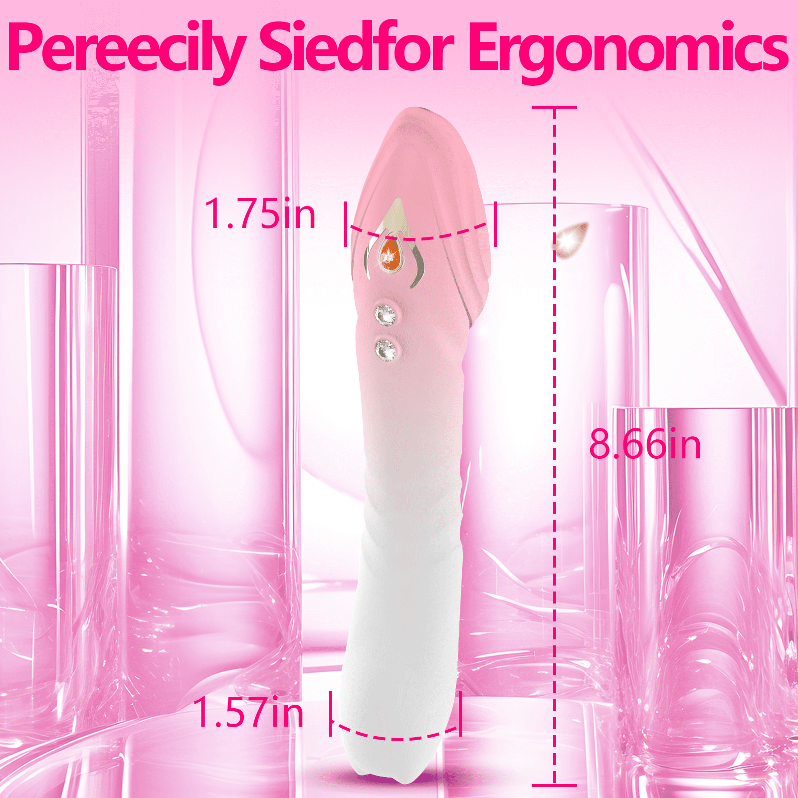 Vibrator Thrusting Dildo for Women - G Spot Vibrator Stimulator Sex Toys Dildos Vibrator with 10 Vibration & 3 Thrusting Modes,Adult Thrusting Dildo and Rabbit Vibrators Adult Sex Toy for Women and Co