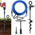 thumbnail image 1 of Cable de amarre para perros y estaca en espiral, cawhulf, 5 m, 90 kg, 1 of 7