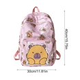 thumbnail image 2 of CHENMEI Capybara Backpack Nylon Bag Cute Kapibara Bag Capy Daypack, 2 of 2