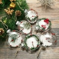 thumbnail image 2 of ChristmasDIY Decor,Clear Plastic Flat Disc Ornaments 2.36 Inch DIY Transparent Fillable Ornaments Balls, Christmas Balls for Christmas Hanging Ornaments Christmas Tree Decor ( 12 Pcs), 2 of 9