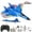blue, variant on Roofworld SU-27 2.4GHz 2 Channel RC Airplane Blue Remote Control Toy