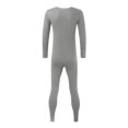 thumbnail image 5 of Tanhomme Long Thermal Underwear for Men Fleece Lined Base Layer Set for Cold Weather Plush Thermal Underwear Set Youth Pants Casual Thickened Solid Color Autumn And Winter Round Neck Bottom, 5 of 5