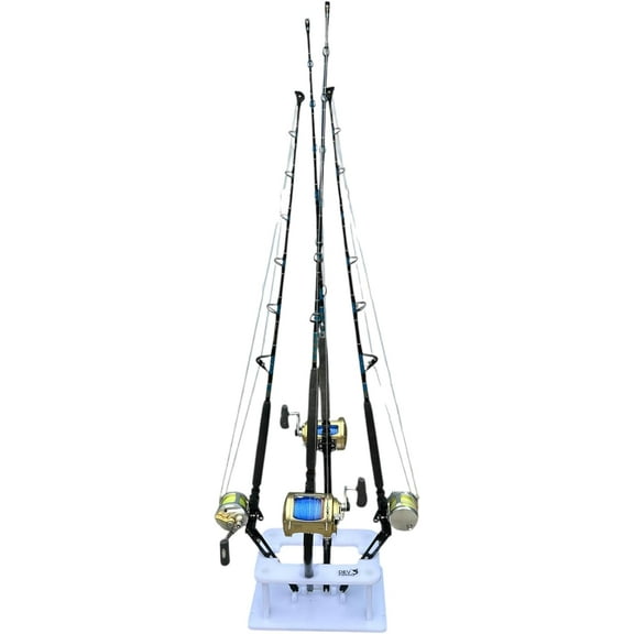 Dev Fishing 4 Bent Butt Rod Rack Storage Organizer Pole Holder Garage Stand