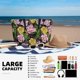 thumbnail image 5 of Fotbe Colorful Roses Bolsa de Viaje para Playa - Resistente al Agua, Bolsa Tote de Gran Capacidad y Ligera con 7 Bolsillos para Mujeres y Hombres, 5 of 7