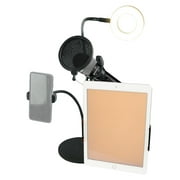 Technical Pro Broadcast Podcast Podcasting Mic+Selfie Light+Phone+Tablet Holder