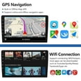 thumbnail image 2 of THONZER 10" Car Stereo Radio w/Carplay Android Auto for Nissan Xtrail Qashqai Rogue 2014-2019 Double Din Android 13 Touchscreen Audio Receiver w/WiFi GPS Navigation Bluetooth Backup Camera Mic- 2+32G, 2 of 7
