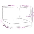 thumbnail image 4 of vidaXL Coussins de Palette 3 Pcs Tissu Oxford Rouge, 4 of 5