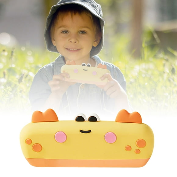 TIELUTT Harmonica pour Enfants à 16 Trous Dessin Animé 2025 Mini Harmonica en Silicone pour Enfants C pour Bébé Lumineux Créateurs de Bruit d'Anniversaire pour Enfants Xylophone Debout Shaker pour Bébé Oeufs Tambourin pour Bébé et Xyloph