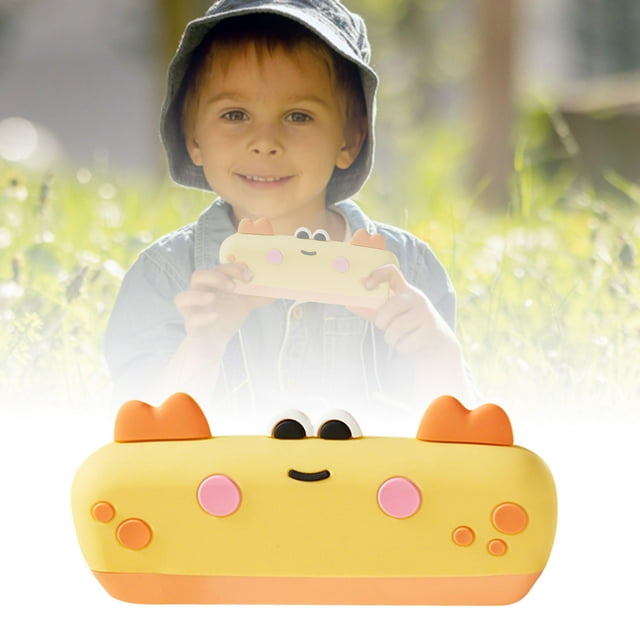 16 Hole Cartoon Children's Harmonica 2025 Silicone Mini Harmonica For Children C Key Detachable And Full Body Washable A Cute Instrument Suitable For Young Children Stoles Music Set Years Eve Noise