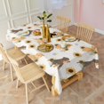 thumbnail image 6 of Dogs with Sunflowers Rectangle Tablecloth 60"x102",Waterproof Polyester Rectangle Table Cloth, Wipeable Spillproof Polyester Tablecloth for Dining, Camping, Indoor and Outdoor, 6 of 6