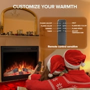 KISSAIR 39” Electric Fireplace Insert 750W 1500W Touch Screen with Remote Control