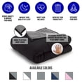 thumbnail image 6 of Ella Jayne Reversible 48"x72" Weighted Blanket- Grey/Black - 12lb, 6 of 6
