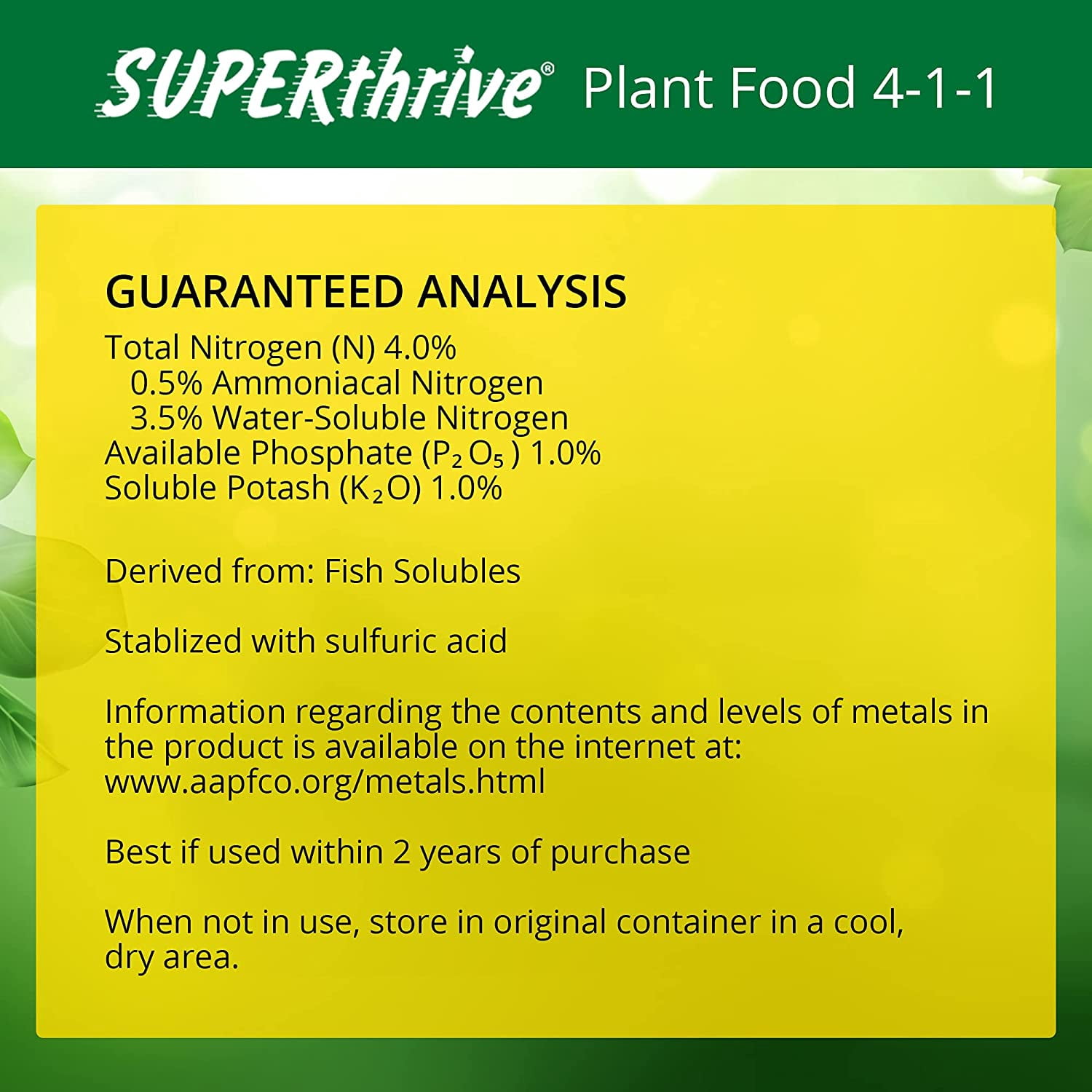 Superthrive Organic Liquid Plant Food 1 qt