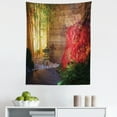 thumbnail image 1 of Garden Tapestry, Japanese Stone Lantern and Red Maple Tree in an Autumnal Garden Bamboo Trees, Fabric Wall Hanging Decor for Bedroom Living Room Dorm, 5 Sizes, Multicolor, by Ambesonne, 1 of 1