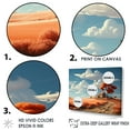 thumbnail image 3 of Designart "Hues Of Dreamy Farmlands" Farm Floater Framed Wall Art Living Room, 3 of 5