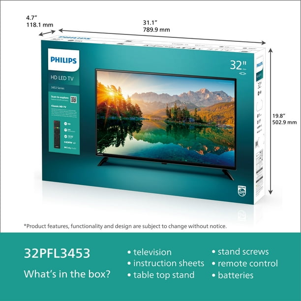 Philips 32 HD LED TV for Clinics - Display Patient Info - Walmart