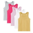 thumbnail image 2 of Paquete de 5 Camisetas sin Mangas para Niño - Camisetas Interiores de Algodón Suave - Camisetas sin Mangas Ligeras para Niños, Camisetas de Verano, Multicolor, 4 Años, 2 of 8