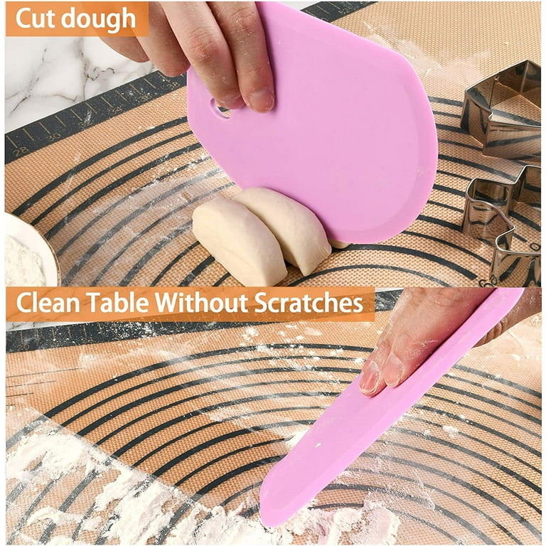 Flexible Silicone Dough Scraper Cutter, Large