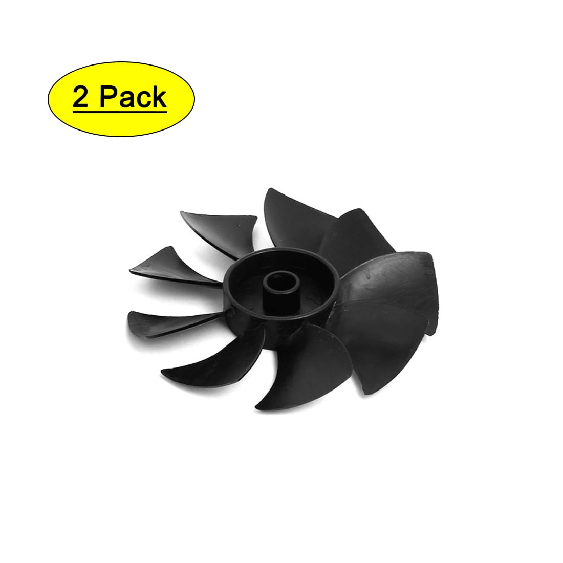 1100W/1500W 135mm Dia 9 Vane Air Compressor Replacement Fan Black 2pcs