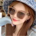 thumbnail image 2 of Square Retro Large Frame Sunglasses Woman Street Fashion Sunglasses (Color : E, Size : 1), 2 of 4