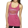 thumbnail image 1 of Wild Bobby, Football Mom, Sports, Women Tri-Blend Racerback Tank Top, Vintage Pink, Large, 1 of 4