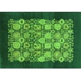 thumbnail image 1 of Ahgly Company Indoor Rectangle Oriental Green Industrial Area Rugs, 8' x 10', 1 of 4