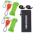 thumbnail image 1 of Cuerda de Camping Hikeman con Polea de Trinquete, Cuerdas Ajustables para Tienda de Campaña para Montaje Rápido, Soporte para Toldos, Kayak y Canoa, Luz de Cultivo (Verde Fluorescente), 1 of 7