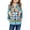 Blue, variant on Shadoumai Girls Casual Zip Up Hoodie With Printed Design Kids Pullover Sweatshirt Soft Blend Long Sleeve Outerwear,Kids Hoodies Girls 14-16