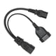 thumbnail image 3 of Cable De Alimentación, IEC320 C14 A IEC320 C13 Y Cables De Alimentación De La UE Cubierta De PVC De Conductor De Cobre Libre De Oxígeno Para Computadora, 3 of 8