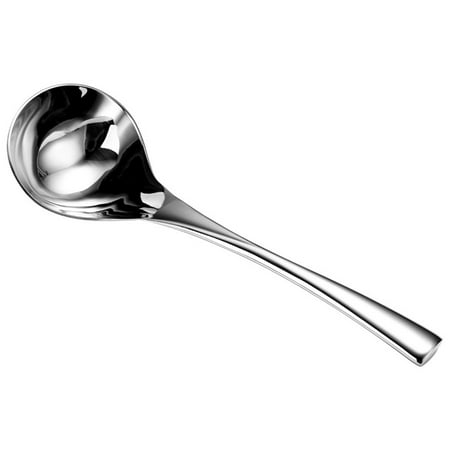 

304 Stainless Steel Soup Ladle Deeper Long Handle Skimmer Slotted Spoon Strainer Gravy Colander Thickened Kitchen Hotpot Dinnerware Tableware