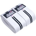 thumbnail image 2 of Schiek Sports Model 1152 Heavy-Duty Cotton Elastic Elbow Wraps - White/Black, 2 of 3