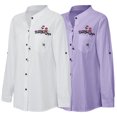 thumbnail image 2 of Camisa bordada floral para mujer Botones Manga larga Camisas vintage sueltas Tops casuales Blan MABOTO Camisa de las mujeres, 2 of 7