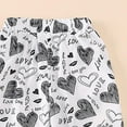 thumbnail image 4 of CUZIBR Boys Pants For Toddler Kids Lightweight Thin Ice Silk Pants With Black White Heart Print Comfortable Elastic Waist For Daily Casual Outdoor Party Holiday Dailywear For Child, 4 of 5