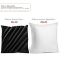 thumbnail image 3 of Nestl Velvet Throw Pillow Covers Solid Square Soft Decorative Pillow Cover for Sofa, 16" x 16", Black, Pack of 4, 3 of 8