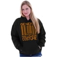 thumbnail image 3 of Generic Halloween Costume Barcode Hoodie Sweatshirt Women Men Brisco Brands X, 3 of 6