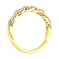 thumbnail image 2 of 1/3 Carat Diamond Twisted Wedding Band Ring in 10K Yellow Gold (Ring Size 7.25), 2 of 6