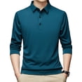thumbnail image 2 of CENL Mens Button Collar Dress Shirt Blouse Long Sleeve Tops Business Formal T-Shirt, 2 of 9