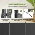 thumbnail image 3 of VEVOR Room Divider 3-Panel Folding Privacy Screen Fabric Partition Office Gray, 3 of 9
