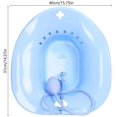 thumbnail image 2 of Home Bath Reusable Toilet Sitz Bath Tub Basin Sits Over Toilet Seat with Adjustable Steam Irrigator, 2 of 8