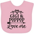 thumbnail image 3 of Inktastic Gigi and Poppop Love Me Girls Baby Bib, 3 of 4