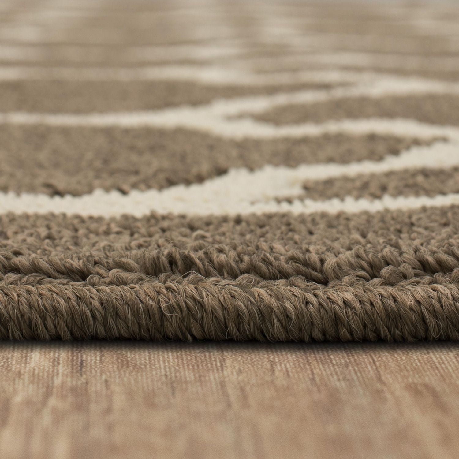 Hometrends Lawson Taupe Polyester Area Rug