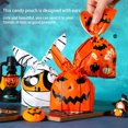 thumbnail image 3 of Inteprter Paquete de 50 bolsas de dulces de Halloween, bolsa de galletas para festivales, organizador de embalaje de regalo de galletas reutilizable Kits de decoración para fiestas Tipo 2 Inteprter HA064848-02, 3 of 6